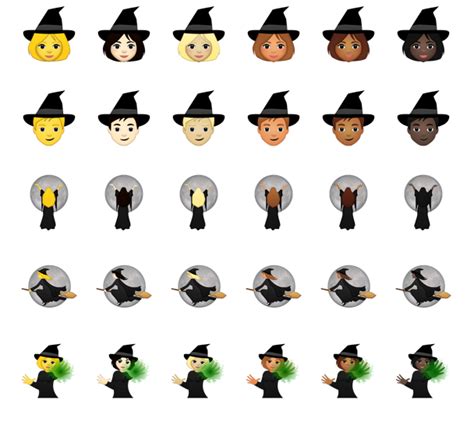 Witchy emojis iphoje
